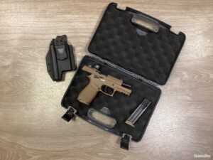 Sig Sauer P320 M18C calibre 9×19 et point rouge Roméo 1